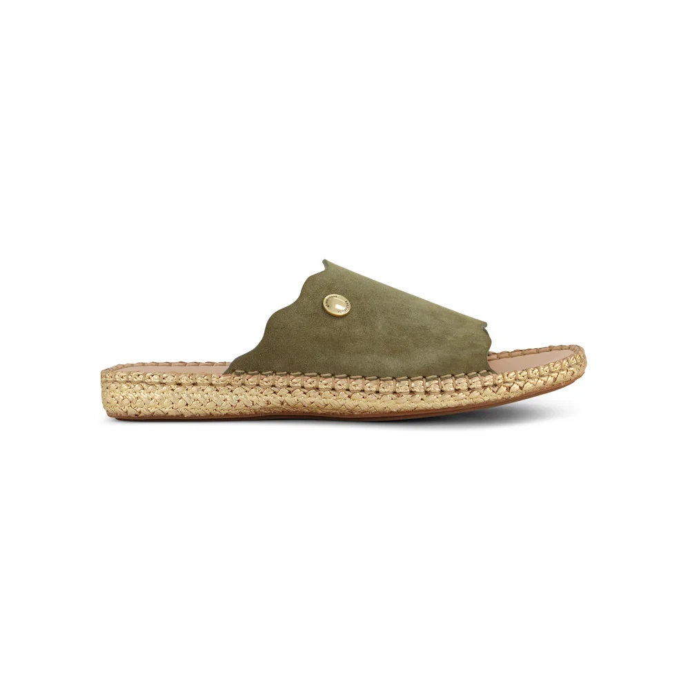 Espadrille Suede Leather Sandal 6617